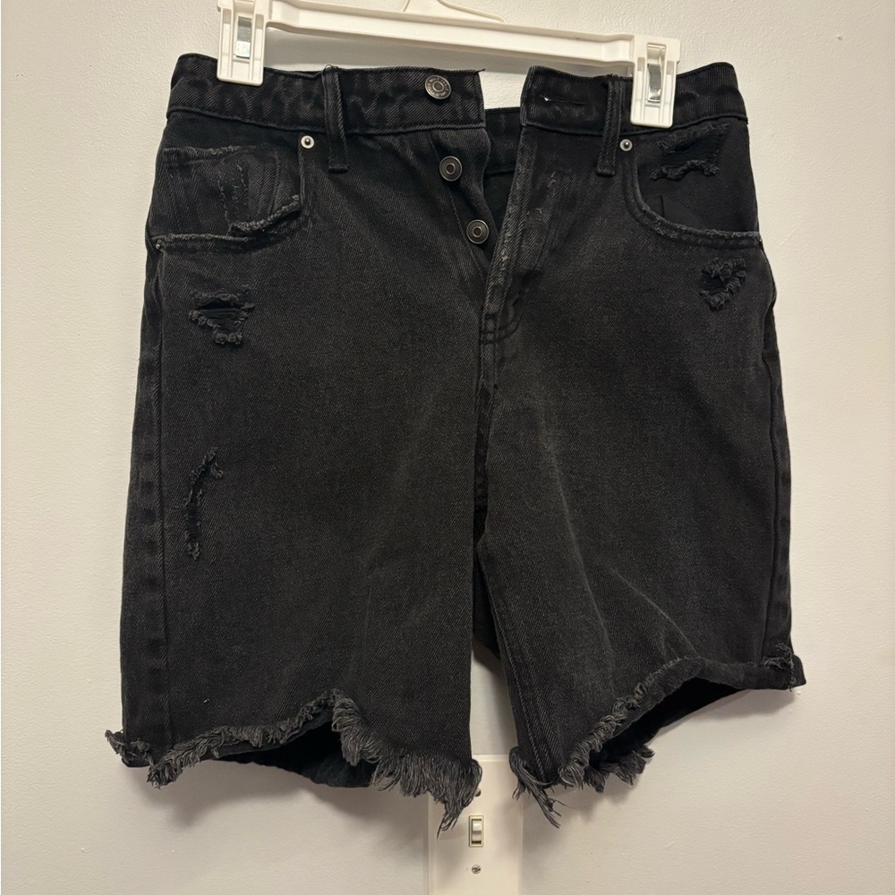 Wild Fable Charcoal Distressed Jean Shorts